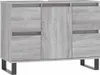 vidaXL Koupelnová skříňka Grey Sonoma 80x33x60 cm Dřevěný Náhled obrázku produktu 1