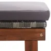 vidaXL Sonnenliege mit Auflage Poly Rattan Akazie Produktbild-Vorschau 10