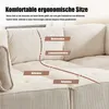 Sweiko 308cm Langes Sofa Modulares 6-Sitzer-Sofa, Produktbild-Vorschau 7