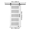 VEVOR Scheunentor und Hardware-Set Schiebetürsystem, 1067 x Produktbild-Vorschau 8