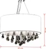 vidaXL Lustre avec 85 cristaux blanc Voir les images du produit 3