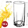 Skleněné sklenice na pití KADAX, "Meco", 12 kusů, vysoké, Náhled obrázku produktu 3
