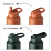 Trinkflasche Edelstahl 1L Thermoflasche Sport Gym Flasche Produktbild-Vorschau 3