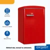 Exquisit Retro Vollraumkühlschrank RKS120-V-H-160E rot | Produktbild-Vorschau 2