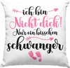 Trendation - Deko-Kissen mit Füllung 40x40 Ich Bin Nicht Produktbild-Vorschau 1
