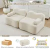 MODFU 2-Sitzer Sofa,Ecksofa mit Armlehnenkissen und Tiefe Produktbild-Vorschau 8
