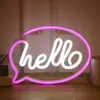 Forever Light Neon LED-Leuchte HELLO pink/weiß – FLNE15 Produktbild-Vorschau 9