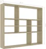 vidaXL Scaffale a muro rovere Sonoma 90x16x78 cm materiale Anteprima dell’immagine prodotto 14