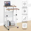 COSTWAY 2-in-1 Laptoptisch & Schreibtisch, Bürotisch auf Produktbild-Vorschau 6
