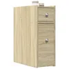 vidaXL Badschrank Schmal mit Rollen Sonoma-Eiche Produktbild-Vorschau 2