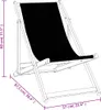 vidaXL Strandstühle 2 Stk. Klappbar Schwarz Aluminium und Produktbild-Vorschau 7