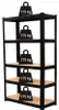 Kovový regál P9040, 180x90x40, nosnost 875 kg, černý Náhled obrázku produktu 4