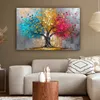 MuchoWow® - Leinwandbilder - Baum - Bunt - Grau - Modern, Produktbild-Vorschau 5