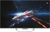 A futuristic spaceship in space, displayed on a TV screen. Produktbild-Vorschau