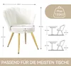 Hawthyhome Samt Wohnzimmerstuhl Küchenstuhl Polsterstuhl Produktbild-Vorschau 7