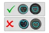 An instructional image showing correct and incorrect ways to connect a 3-pin connector. Produktbild-Vorschau