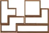 vidaXL Wandplank, wandmontage, gerecycled hout, 96 x 12 x Productafbeelding-voorbeeld 5