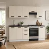 ULWEHOME | Küchenzeile 220 cm Kaschmir, Küchenmöbel-Set Produktbild-Vorschau 4