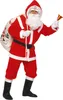 Flanell Santa Claus Kostüm komplett Weihnachtsmannkostüm Produktbild-Vorschau 3