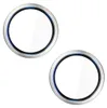 Two circular lens protectors with silver, blue, and black rims are shown against a white background. Náhled obrázku produktu