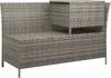 vidaXL Set di 3 pezzi da giardino con cuscini in polirattan Anteprima dell’immagine prodotto 7