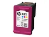 HP 651 Tintenpatrone Tri-color (C2P11AE) Produktbild-Vorschau 1