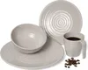 Melamin Camping Geschirr Set 4 Personen Coffee Design 16 Produktbild-Vorschau 2