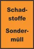 Schadstoffe Sondermüll Mülltrennung Schild mit Text Produktbild-Vorschau 1