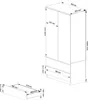 Kleiderschrank AKORD S90 Sonoma-Eiche 90 cm 2 Türen 2 Produktbild-Vorschau 7