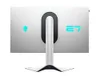 The back of a white Dell Alienware 27 gaming monitor on a white background. Produktbild-Vorschau