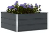 vidaXL Pflanzkübel Anthrazit 100 x 100 x 45 cm Stahl Produktbild-Vorschau 3