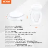 VEVOR Réhausseur de siège de toilette Réhausseur de siège Voir les images du produit 9