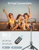 Selfie-Stick-Stativ mit 2 Fülllichtern, extra langes Produktbild-Vorschau 5