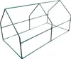 A green metal frame for a greenhouse or garden bed, shown from a diagonal angle against a white background. Náhľad obrázku produktu