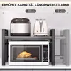 Erweiterbares Mikrowellenregal,Verstellbares Küchenregal Produktbild-Vorschau 6