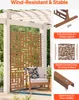SucceBuy Panneau brise-vue en métal, 119,4 x 193,2 cm, Voir les images du produit 3