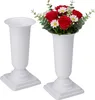 Grabvasen mit Sockel zum Hinstellen 2er Set 31 cm, weiss Produktbild-Vorschau 1