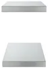 vidaXL Nástěnné police 2 ks 50x23,5 cm stříbrná nerezová Náhled obrázku produktu 5