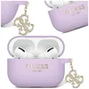 Guess Liquid Silicone Glitter Triangle Charm - Etui AirPods Produktbild-Vorschau 1