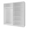 AX LIVING Armoire blanche 200 cm Adelna Armoire avec miroir Voir les images du produit 5