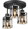 Luxolar Led Deckenleuchte aus Glaslampenschirme 3 flammig Produktbild-Vorschau 1