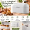 Michelino Brotkasten 43,5 x 22 x 21,5 cm Brotbox matt WEISS Produktbild-Vorschau 3