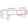 Table basse noir 101x49x39,5 cm bois d'ingénierie Voir les images du produit 10