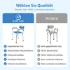 Safe Age Duschstuhl mit Abnehmbarer Rückenlehne und Produktbild-Vorschau 9