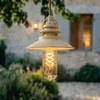 Lindby LED-Akku-Hängeleuchte Raul, beige, Alu, Ø 15cm Produktbild-Vorschau 1