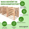 Moderner Komposter aus Lärchenholz Massivholz Produktbild-Vorschau 5