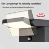 Zewnętrzna lampa ścienna LED z czujnikiem ruchu, czarna - Podgląd zdjęcia produktu 5