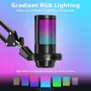 USB Gaming Mikrofon, RGB Computer-Mikrofon mit Arm, Produktbild-Vorschau 2