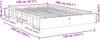 vidaXL Massivholzbett ohne Matratze 120x200 cm Eichenholz Produktbild-Vorschau 7