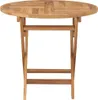 vidaXL Tavolo da giardino pieghevole 85x76 cm in legno Anteprima dell’immagine prodotto 2